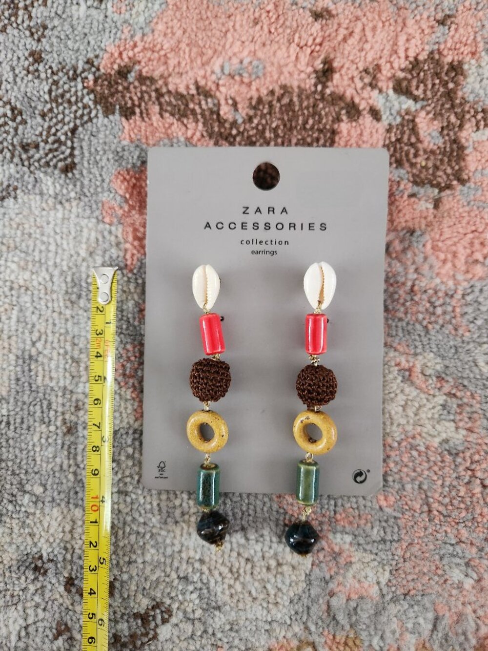 NEW Zara Shells Dangle Earrings